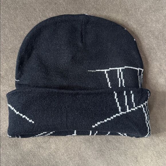 Unisex Black Spider Web Mask Beanie Fold Up
Cuff One Size Fits Most NEW - Picture 7 of 8